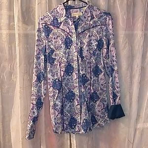 Button down floral shirt